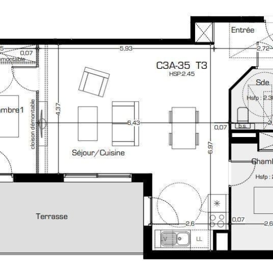  Annonces VALRAS PLAGE : Apartment | BEZIERS (34500) | 66 m2 | 243 700 € 