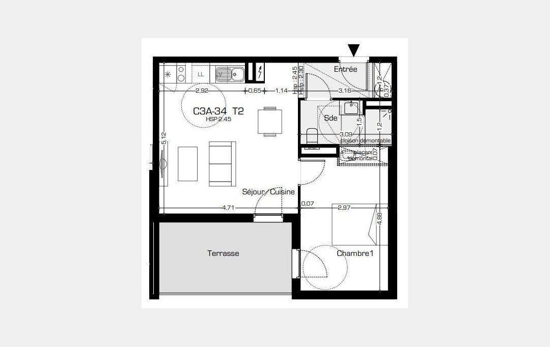 Annonces VALRAS PLAGE : Appartement | BEZIERS (34500) | 46 m2 | 165 500 € 