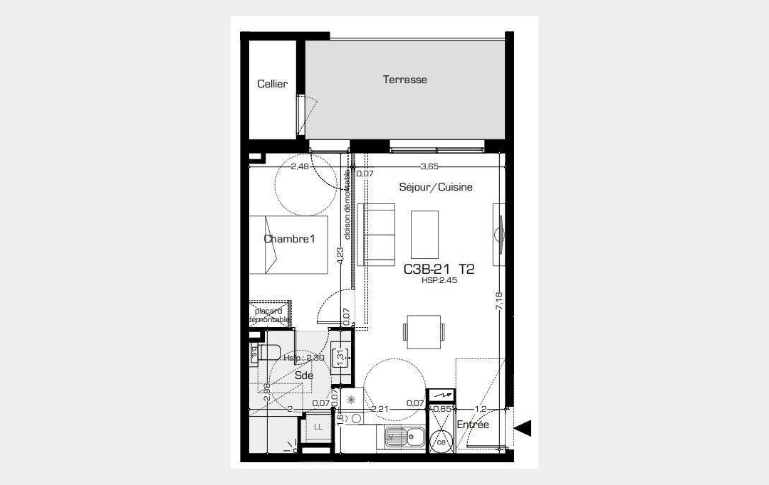 Annonces VALRAS PLAGE : Appartement | BEZIERS (34500) | 43 m2 | 158 500 € 